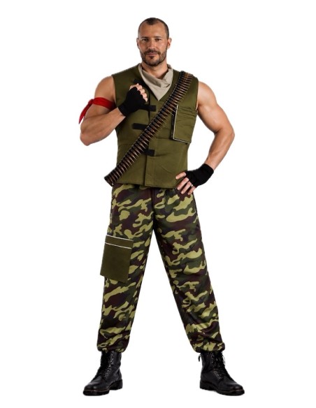 Fato Militar para Videojogos Tamanho L - de alta qualidade, ideal para carnaval, festas temáticas e eventos especiais.